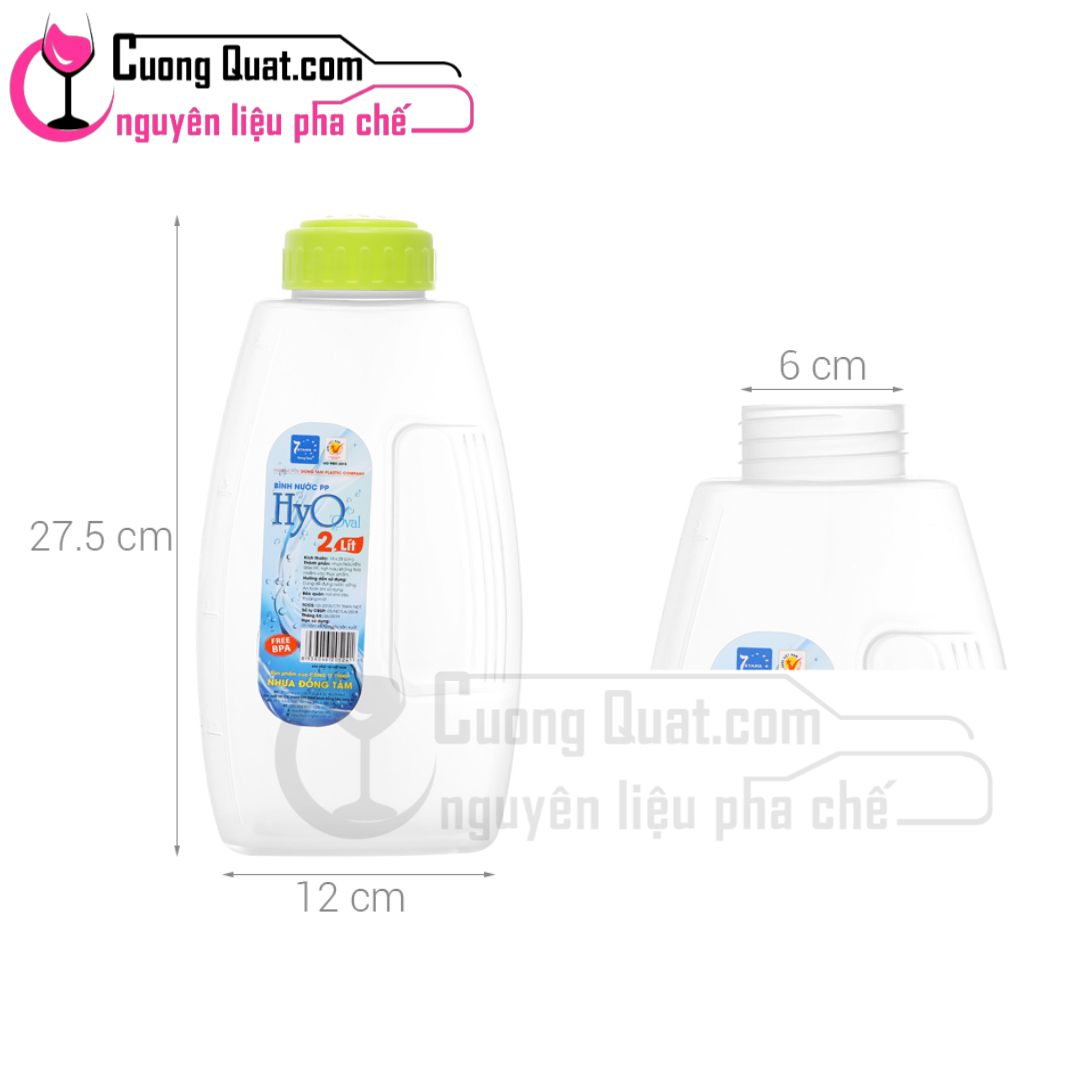 Bình Nước Nhựa Hyo 2L