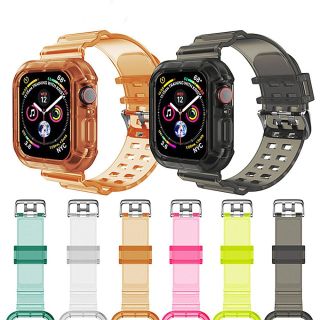 OORWI9RK Bền Silicone Crystal Clear Có thể điều chỉnh Dây đeo đồng hồ Tương thích với Dòng đồng hồ 6 5 4 3 2 1 SE Tương thích với Apple Watch Dây đeo thể thao thumbnail