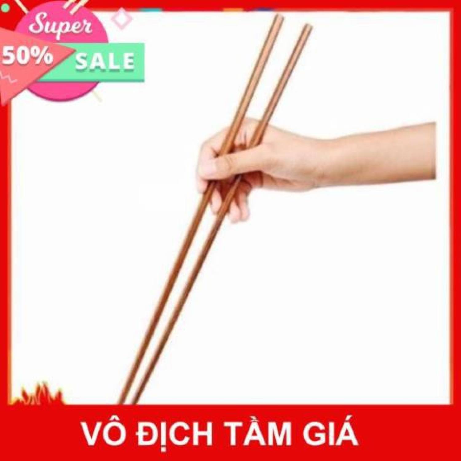 đôi đũa tre dài 38cm chiên xào chống văng