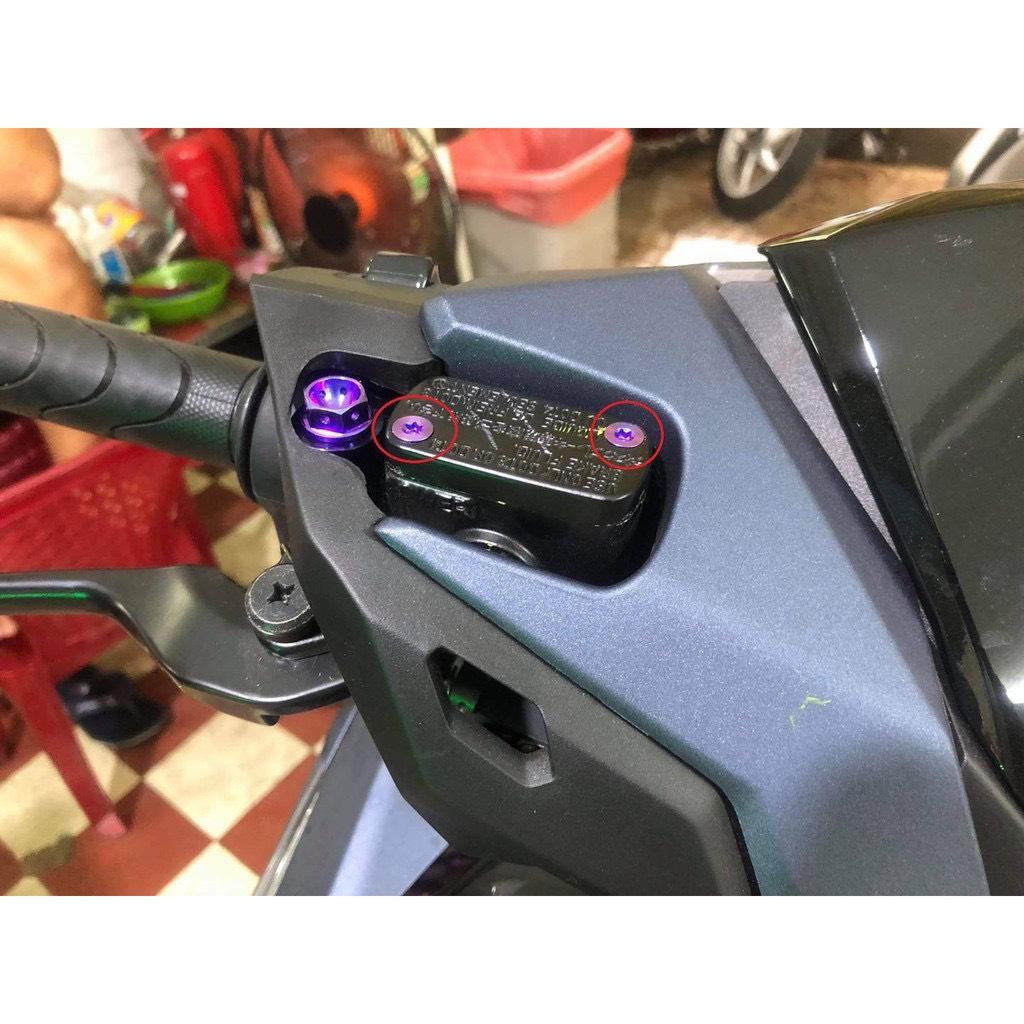 (2 con) Ốc gắn nắp dầu zin Titan Gr5 4li12 đầu dẹp