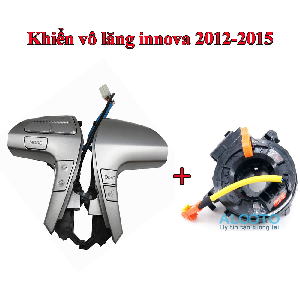 Khiển vô lăng theo xe Toyota Innova 2012-2013-2014-2015. Tặng kèm cáp còi có kỹ thuật viên hướng dẫn lắp đặt bằng video