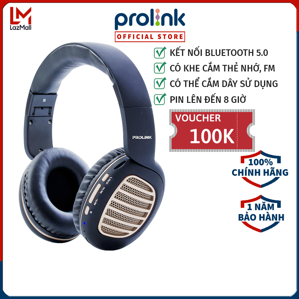 Tai Nghe Bluetooth Prolink PHB6005E - Hàng Chính Hãng