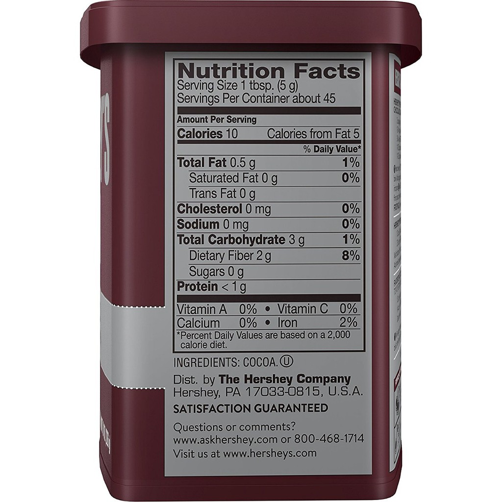 Bột cacao Hershey's Cocoa powder (Hershey’s Cocoa Natural Unsweetened 100% Cocoa)- 226gr