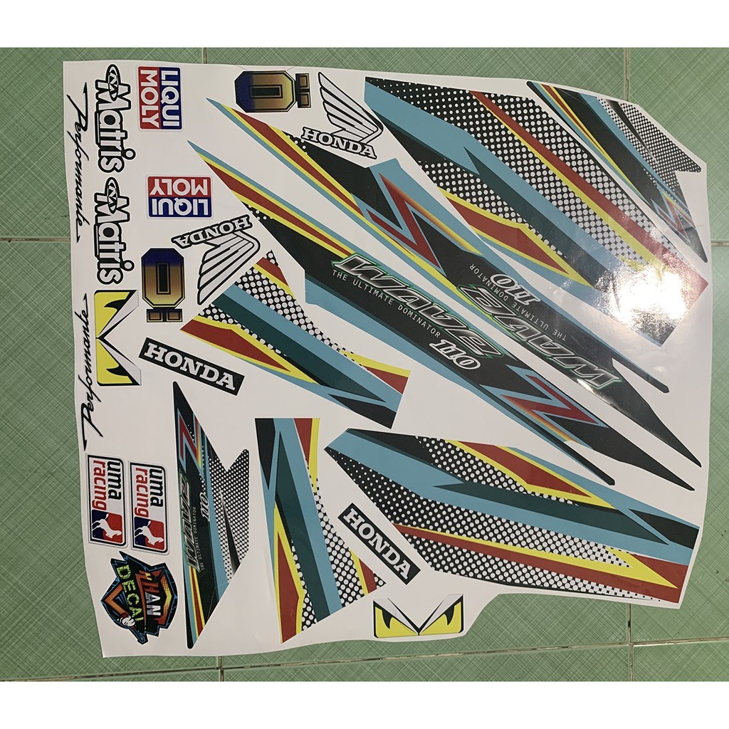 Tem wave 110 xanh ngọc Z