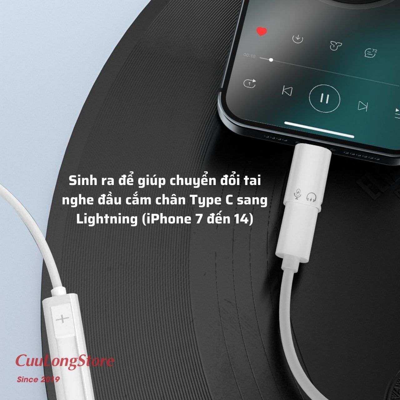 Type C to lightning jack OTG headphone converter USB to Lightning iPhone