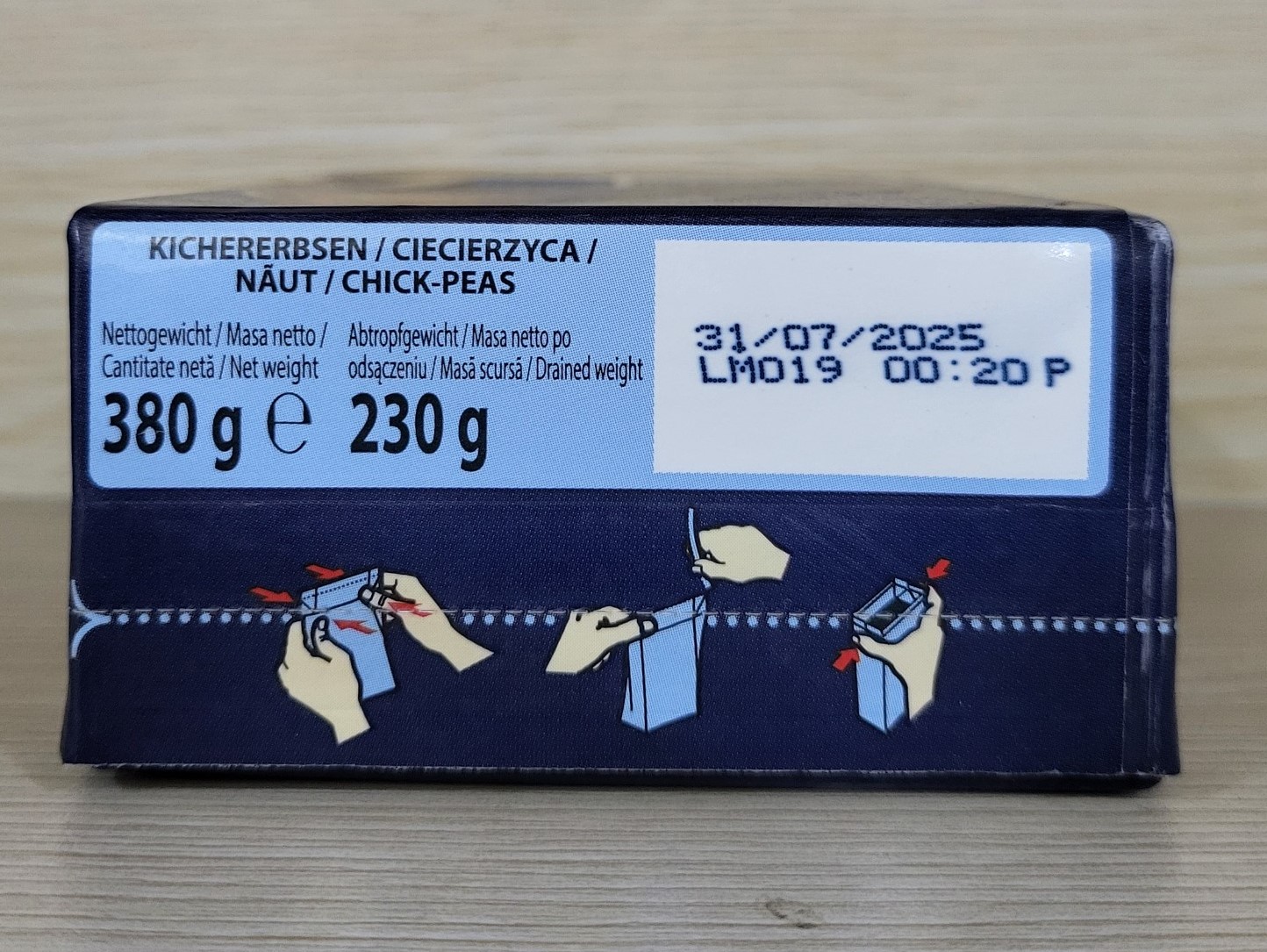 CIRIO (hộp giấy 380g) ĐẬU GÀ CECI (đậu răng ngựa) Chick Peas – Garbanzo