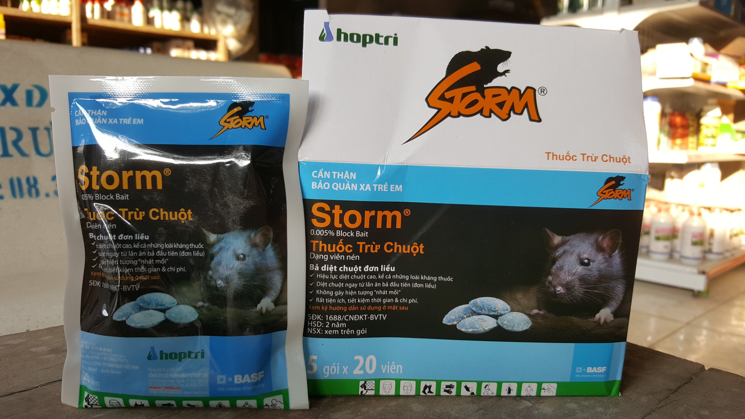 Thuốc diệt chuột Storm - 20 viên/gói