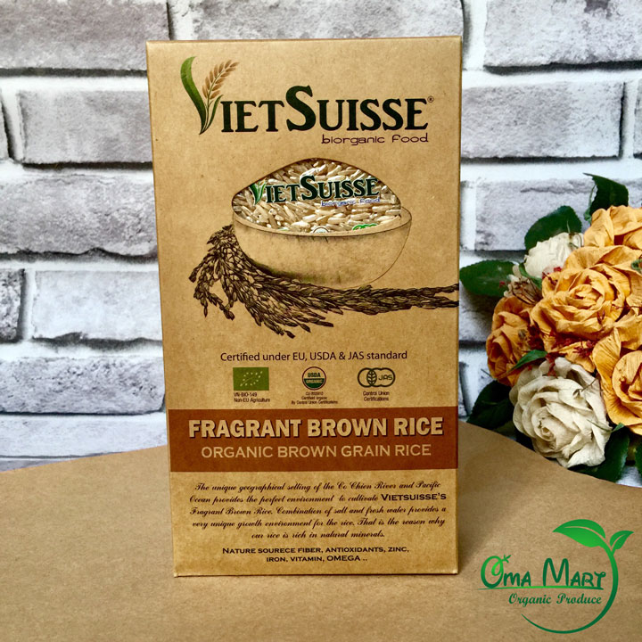 Gạo Lứt Hữu Cơ VietSuisse 1kg