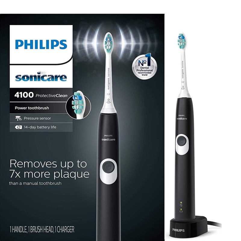 [CHÍNH HÃNG] Bàn chải đánh răng sóng âm Philips sonicare 4100