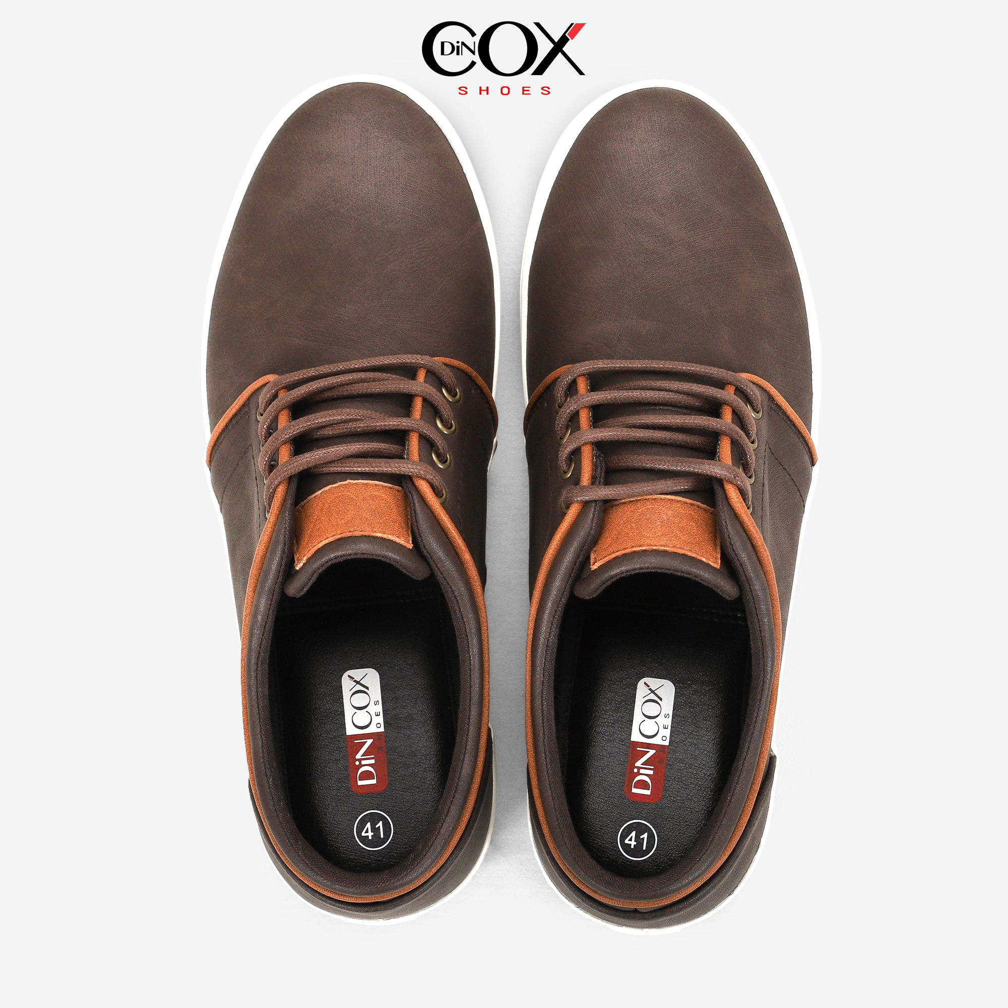 Giày Thể Thao Nam DinCox Dark Brown C03