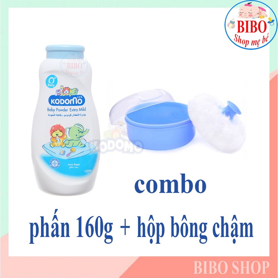 Hộp Đựng Phấn / Bông Dặm Phấn Kèm Phấn Rôm Thái Thơm Cho bé tiện lợi