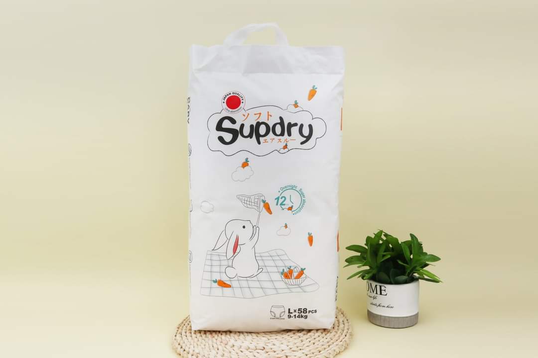Bỉm/ Tã dán/ Supdry Siêu Mỏng, Siêu Nhẹ, Siêu Thấm cho mùa hè