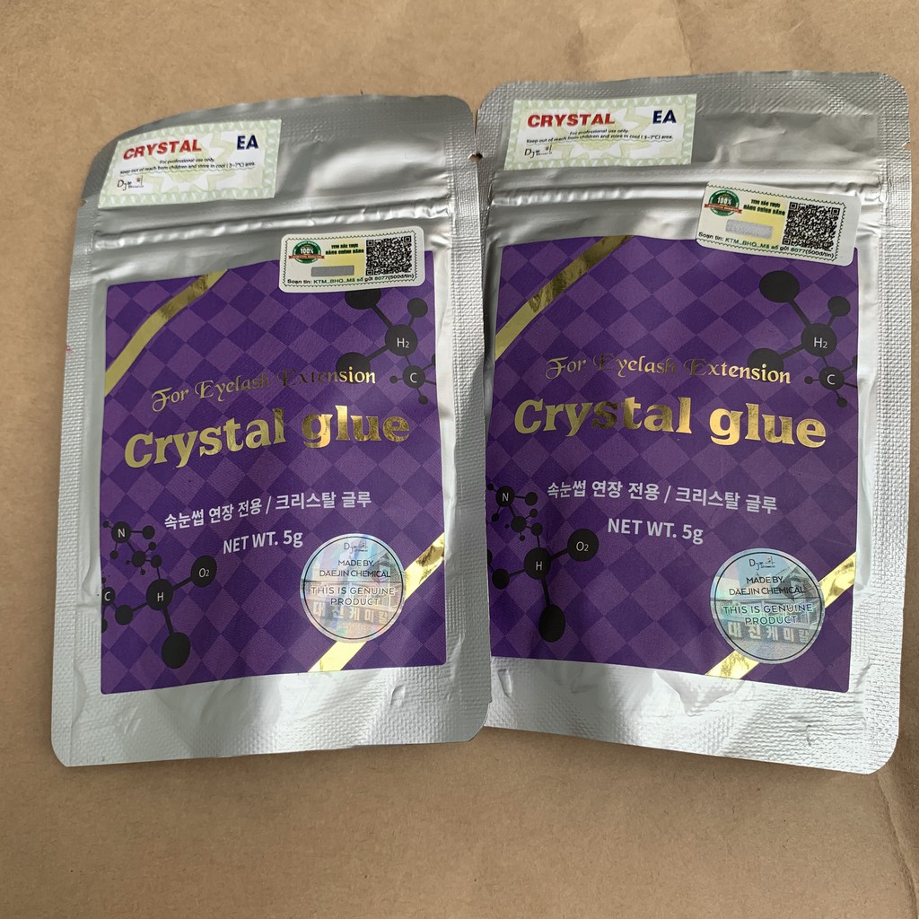 Keo nối mi Crystal Glue tím