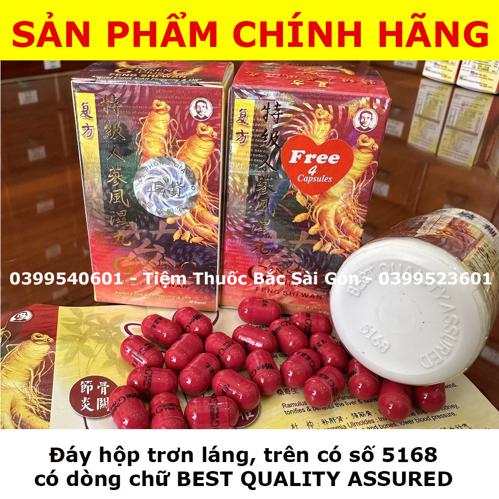 Đẳng Cấp Sâm - Nhân Sâm Phong Thấp - Ginseng Plus Feng Shi Wan (CHÍNH HÃNG)