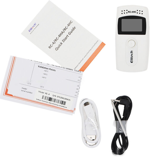 [HCM] Nhiệt Ẩm Kế Tự Ghi Elitech RC4HC (CHƯA GỒM GIẤY HIỆU CHUẨN)