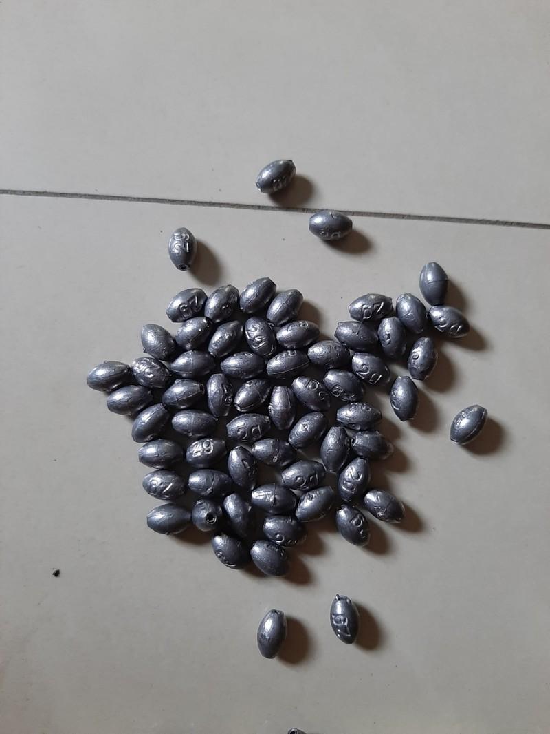 10 viên Chì câu cá tròn, xuyên tâm ( Ngu long )