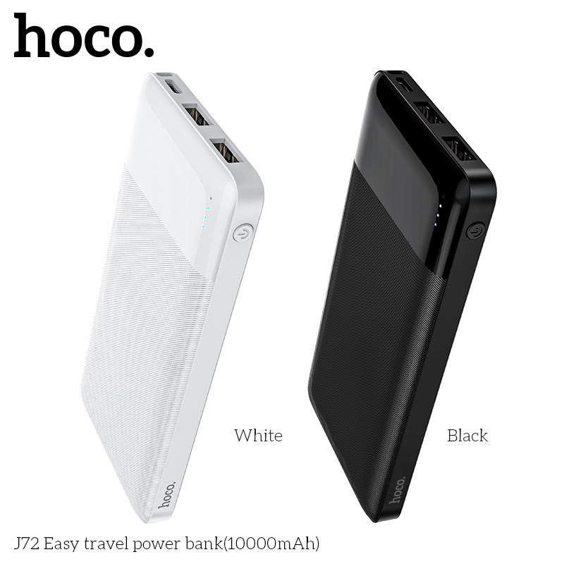 HOCO 10000mAh sạc dự phòng  Quick Charge Powerbank PD+QC Micro/Type-C 10W for Samsung iPhone Huawei Xiaomi.  J72-10000 củ sạc nhanh/Sạc dự phòng  Thông dụng