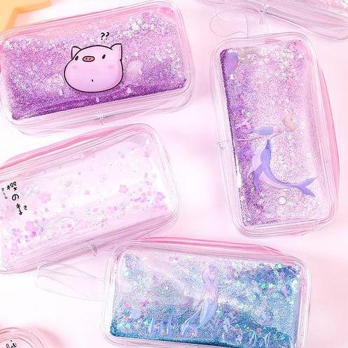 Hộp bút óng ánh siêu đáng yêu