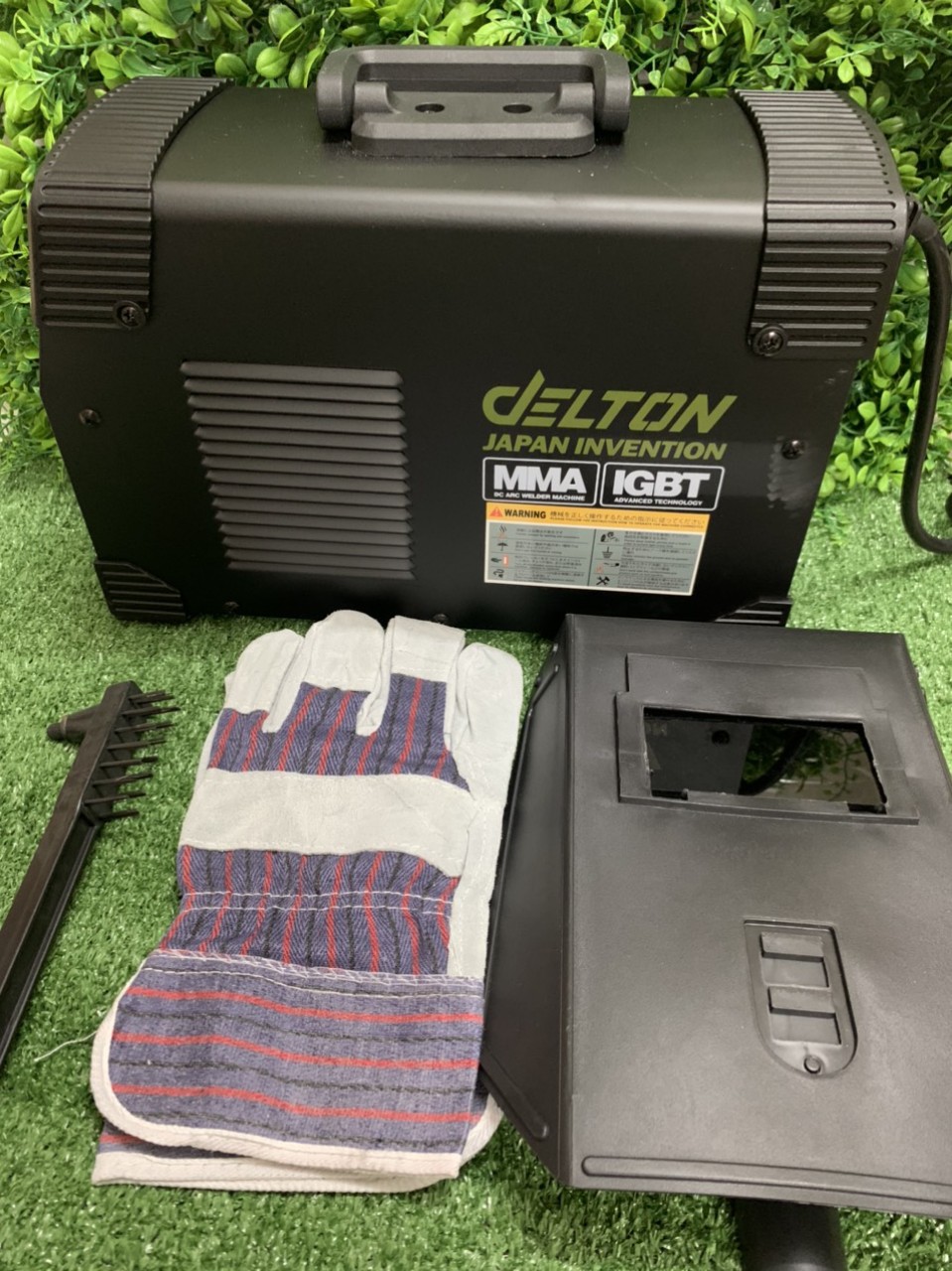 Máy hàn điện tử Delton-600A , Hàn được vật liệu mỏng,hồ quang ổn định,máy hàn gia đình giá rẻ | Mặt nạ hàn + Búa gõ rỉ sét + Dây kẹp mát + Bao tay...