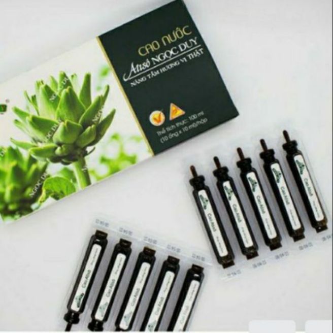 1 hộp cao atiso nước Ngọc Duy Đà Lạt gồm 10 ống