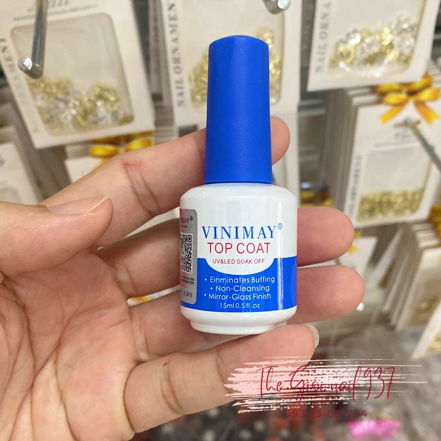 [Chính Hãng] Base (Liên kết) - Top bóng Vinimay - Chai 15ml - Sugar Nails
