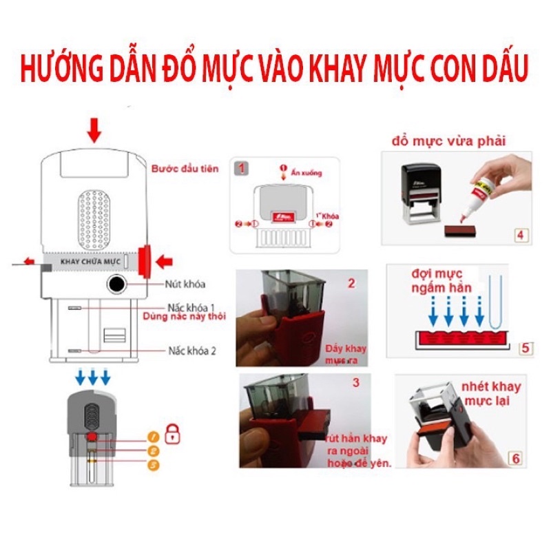 Khắc con dấu 2-3 dòng Shiny S-223.