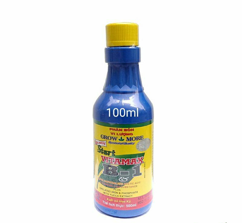 PHÂN BÓN LÁ VITAMIN B1 GROW MORE Mỹ - Chai 100ml