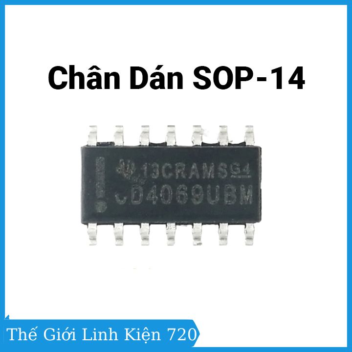 Cd4069be dip14 / sop14 nguồn điện rộng, chống ồn cao