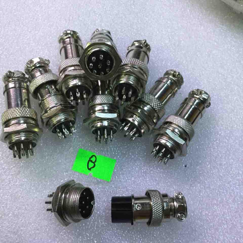 5 chiếc sắt tròn M16 GX16 bộ đực cái 8 P