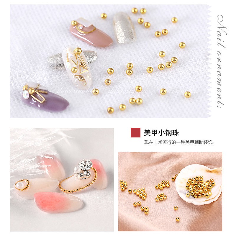 Bịch Bi Kim Loại 6 Ngăn Trang Trí Móng