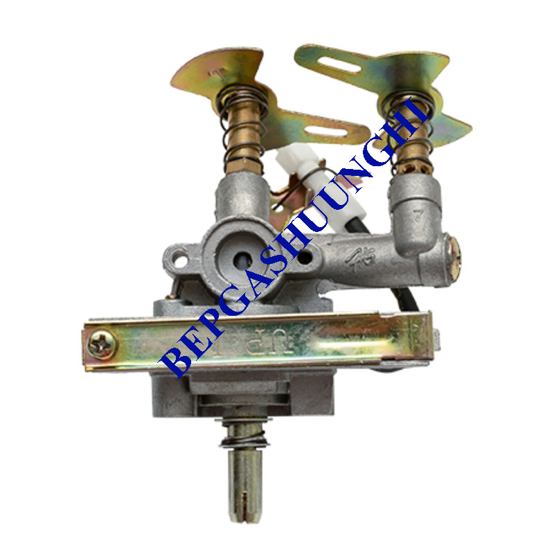 Công tắc bếp gas đôi, điếu gang có chế độ hâm