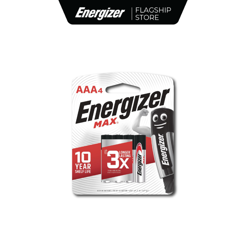 Pin AAA Energizer Max E92 BP4 - Vỉ 4 Viên