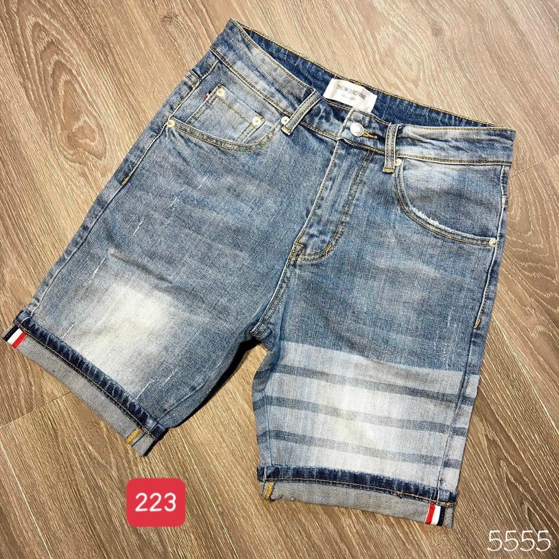 Quần short jean nam chất denim - quần ngố jean nam co giãn rách nhẹ - quần ngố jean nam chuẩn phong cách trẻ trung năng động Lulyfashion ls223