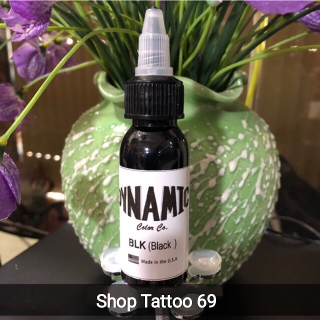 Mực xăm đen Dynamic BLK 30ml / 1oz chai chiết