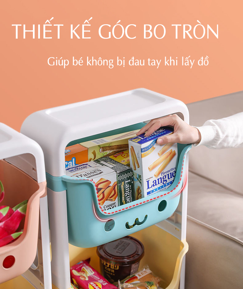 Kệ 3 Tầng Để Đồ Cho Em Bé Cực Đáng Yêu ( K3TTE01)