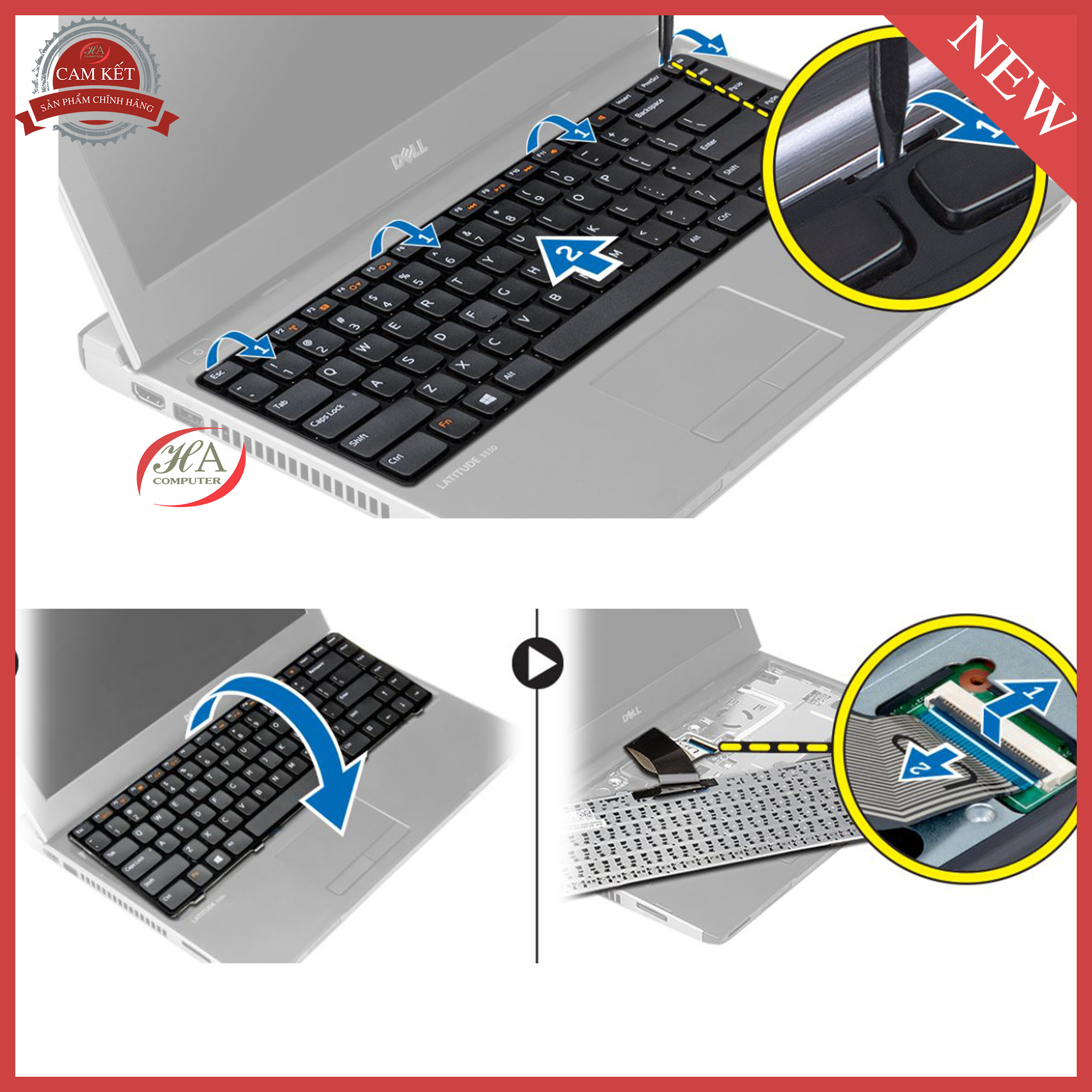 Keyboard Dell Latitude 3330