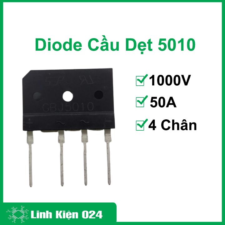 Diode cầu dẹt 5010 điện áp 1000v 50a
