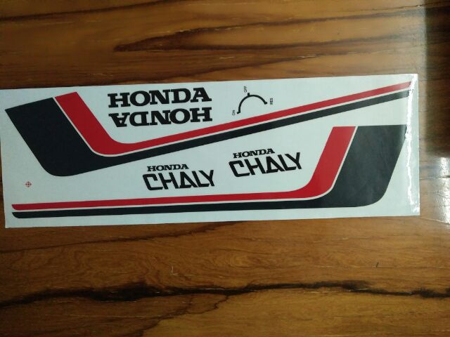 Bộ tem honda Chaly màu đỏ hàng nhập Thái Lan