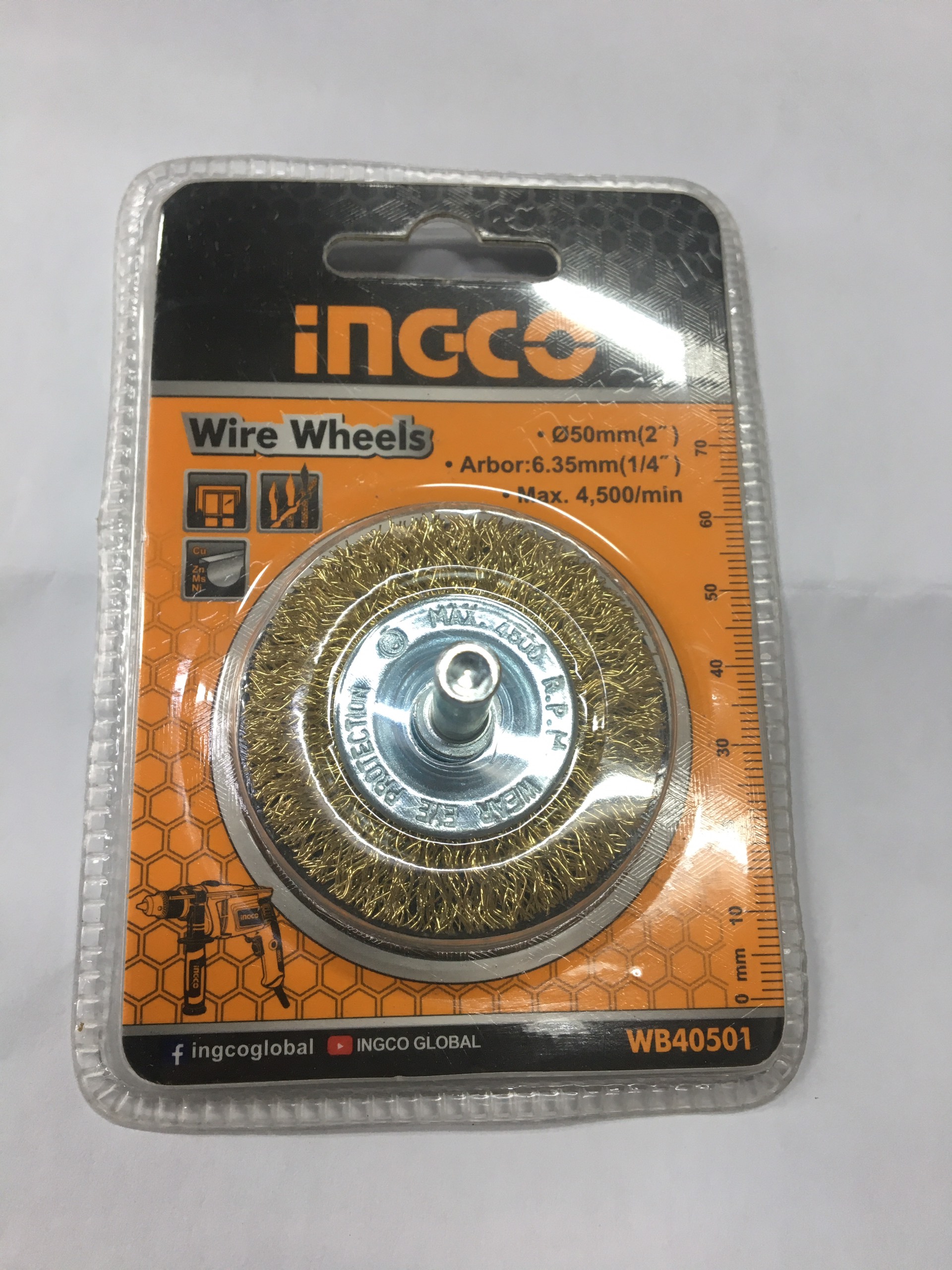 Bánh cước Ingco có cán 50mm WB40501