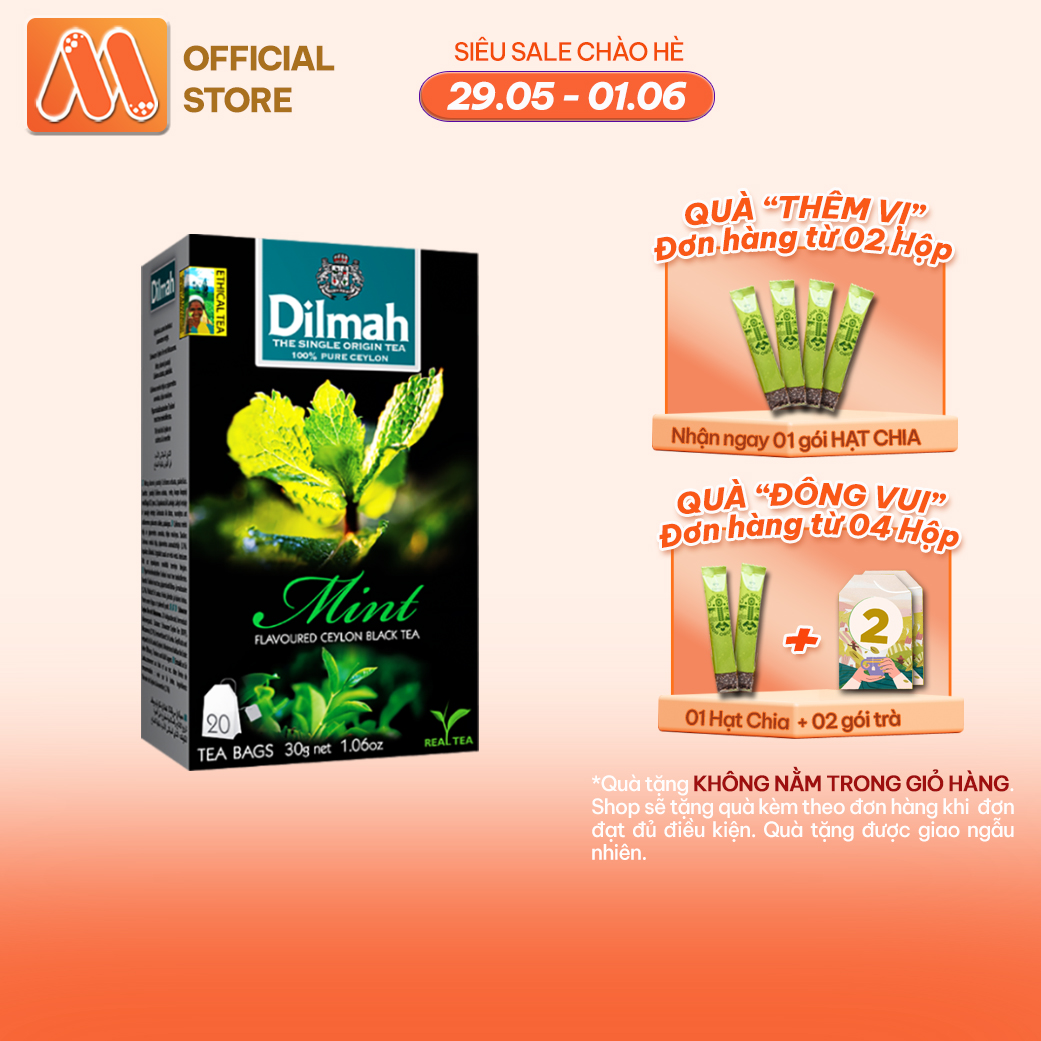 Trà Dilmah Vị Bạc Hà - Mint 30g