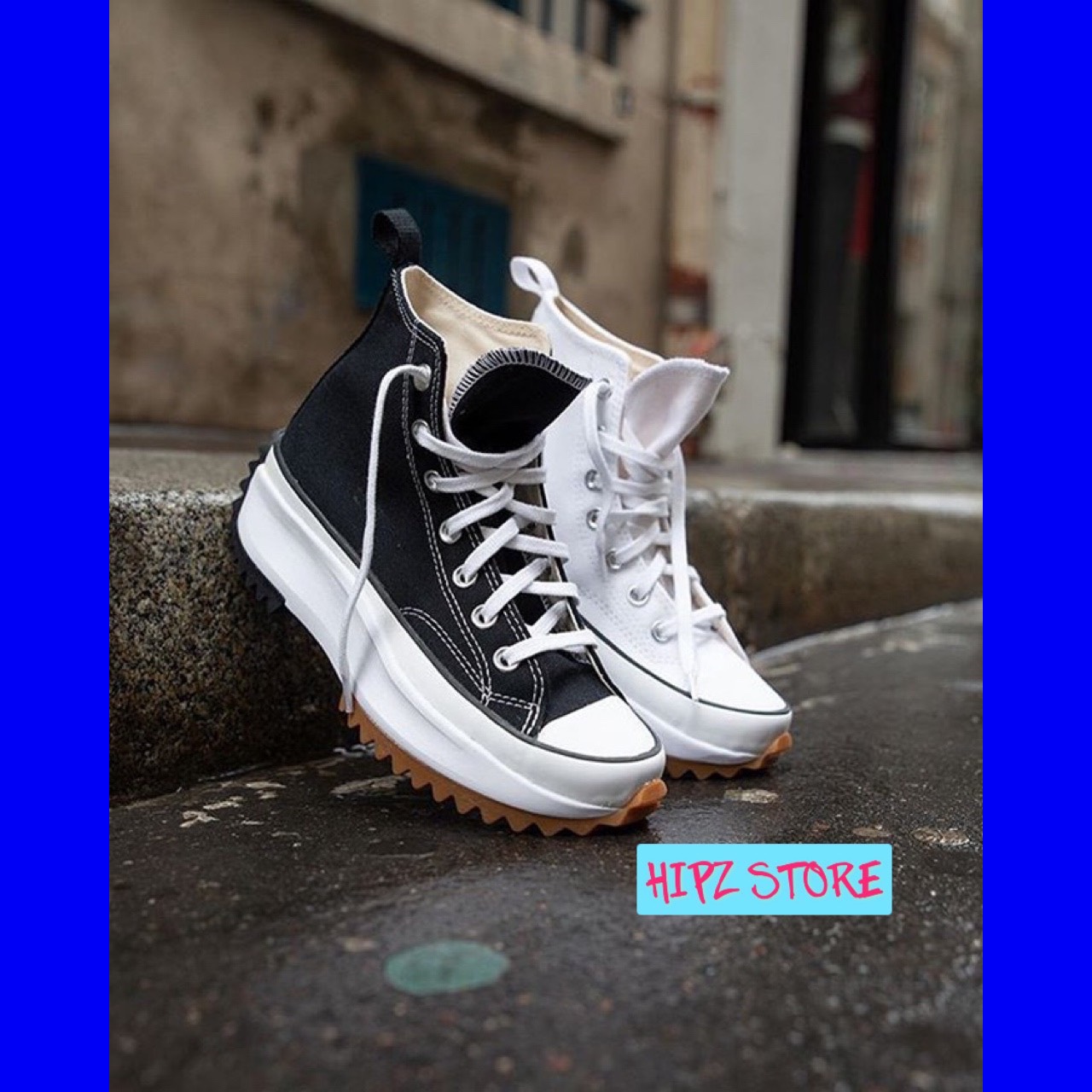 Giày Converse Run Star Hike High JW Anderson Black (Giày thể thao Run Star Hike đen cao cổ)