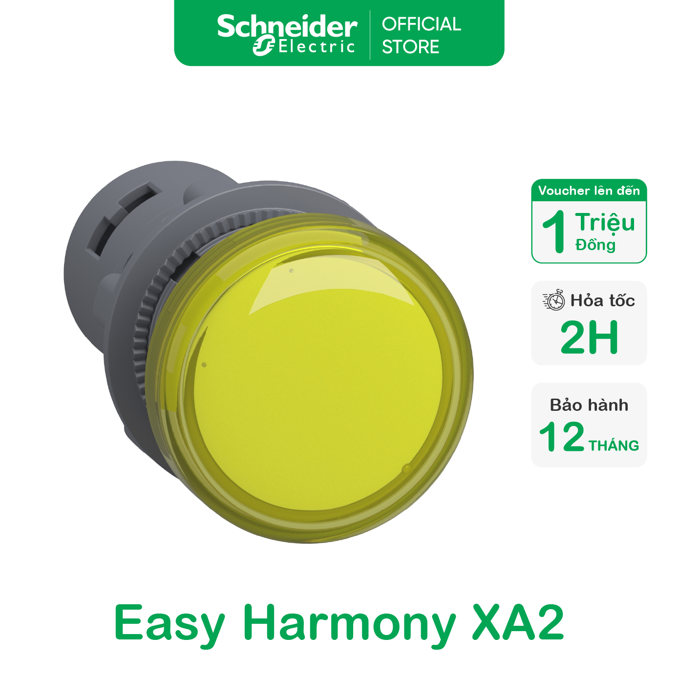 Đèn báo panel tròn - Phi 22 - 24VAC/DC - Schneider Electric - XA2EVB1LC XA2EVB3LC XA2EVB4LC XA2EVB5LC XA2EVB6LC XA2EVB8LC