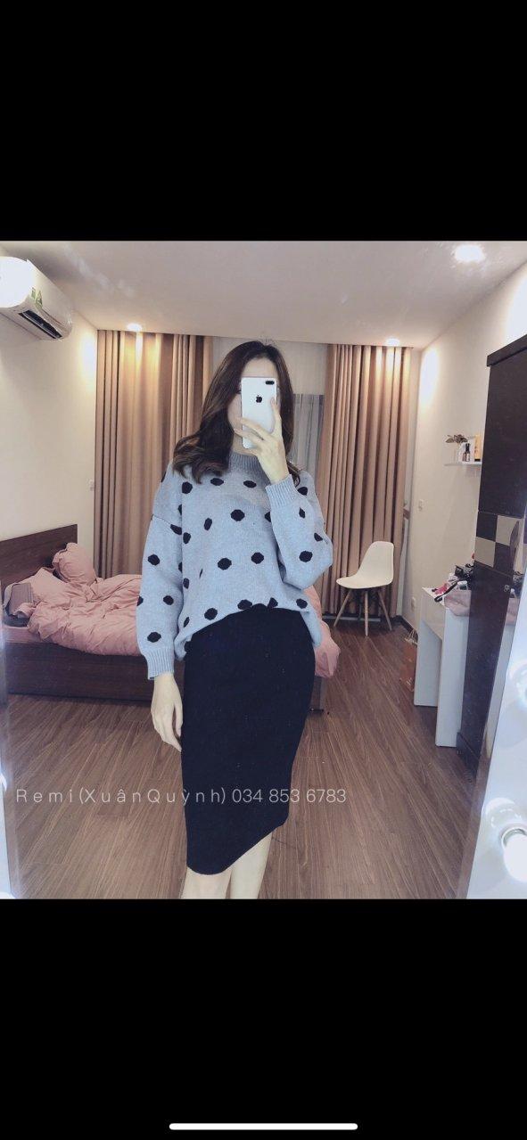 Chân váy len đẹp , chất mịn , dáng dài