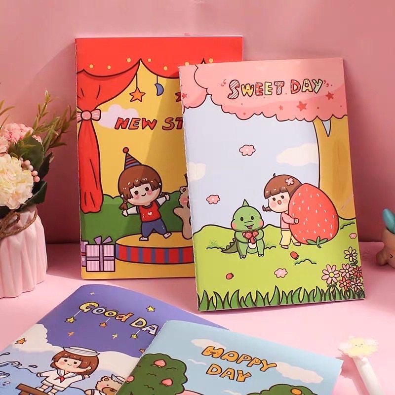 Sổ Chiết Washi Tape Size A5 Dễ Thương
