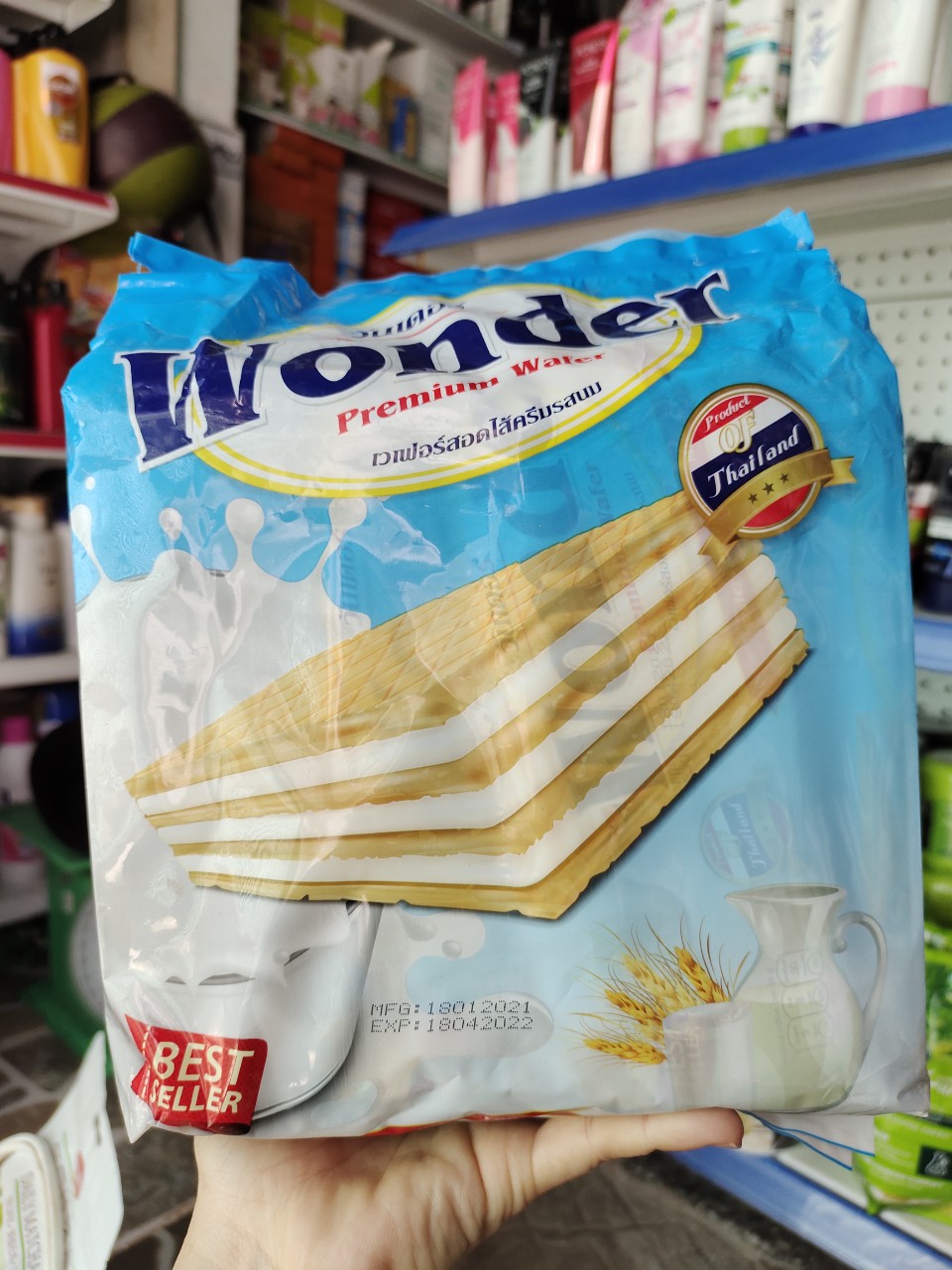 [HCM]( VỊ SỮA ) BÁNH XỐP WONDER THÁI LAN