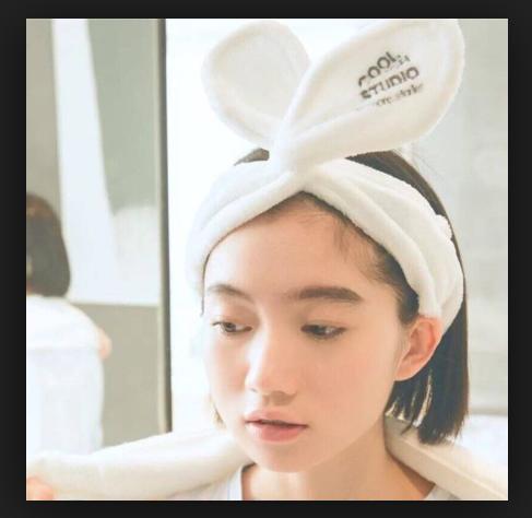 [HCM]Băng đô tai thỏ Cool (Trắng)