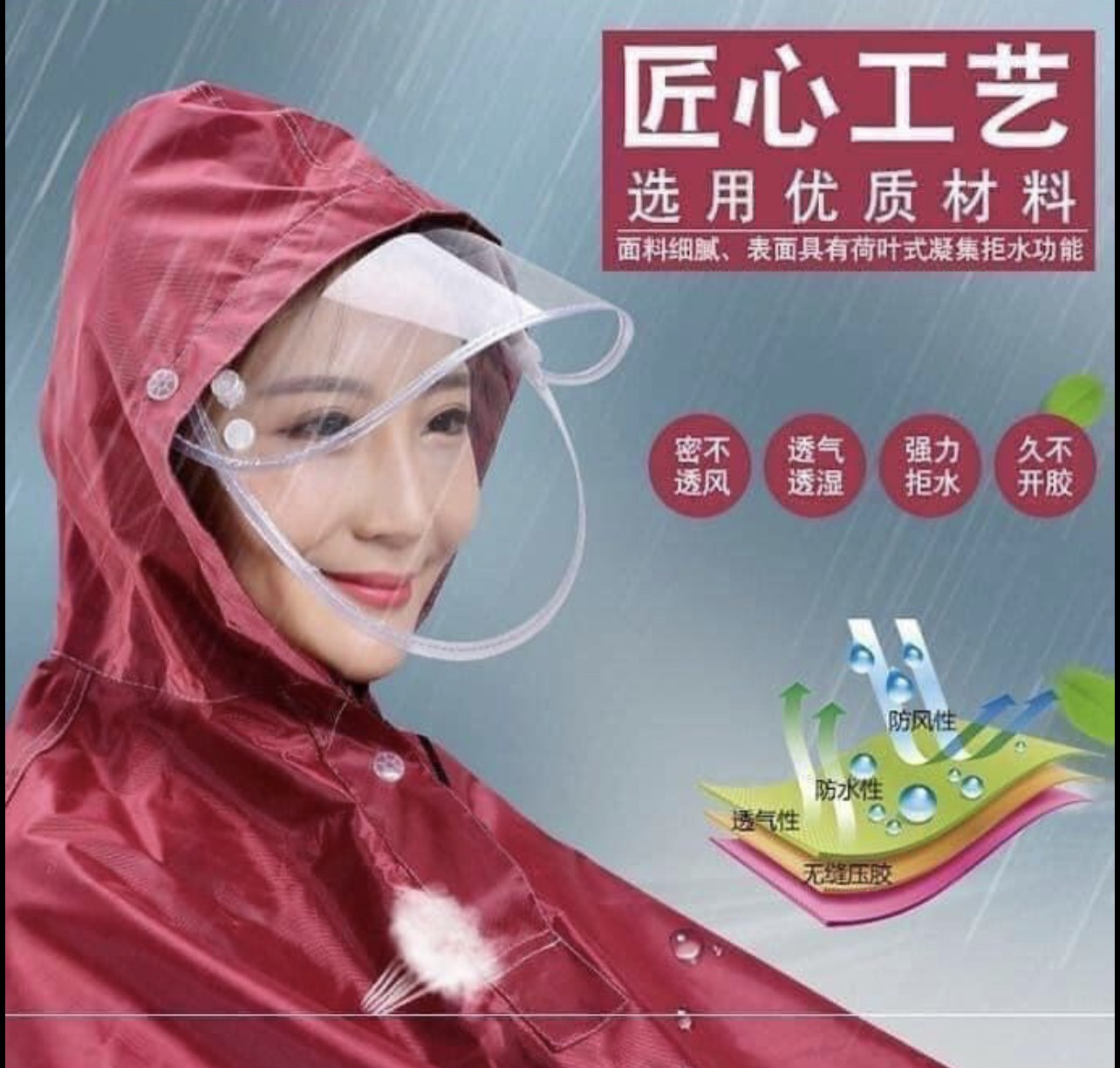 ÁO MƯA PHẢN QUANG QUẢNG CHÂU LOẠI 1 ( nội địa Trung )