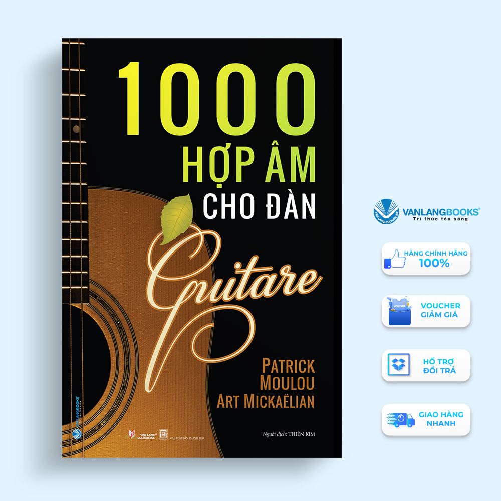 Sách - 1000 Hợp Âm Cho Đàn Guitare (Tái Bản)-Vanlangbooks