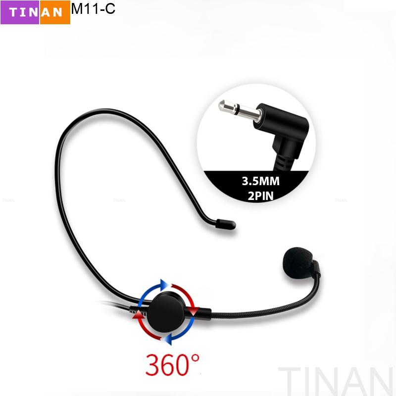 Micro có dây gắn tai tinan m11, dùng cho loa trợ giảng, thuyết trình, dạy học, hướng dẫn du lịch