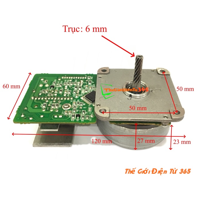 Động cơ brushless không chổi than chế quạt 15v – 24vdc 20w trục 6mm
